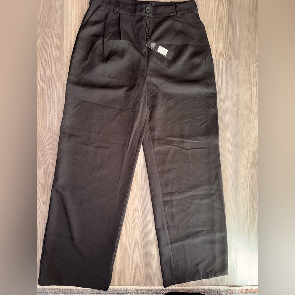 Fashion Nova black wide leg Trousers